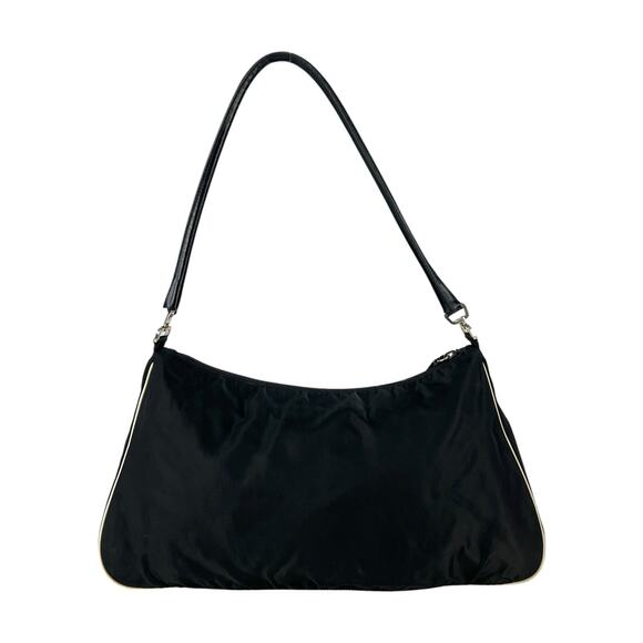 Prada Leather Flower Nylon Shoulder Bag - Picture 2 of 7